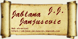 Jablana Janjušević vizit kartica
